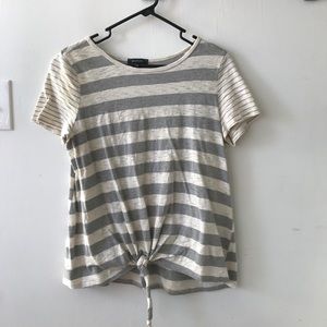 Roolee tie front t shirt